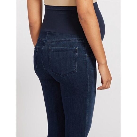 Indigo Blue Secret Fit Belly Stretch Ankle Maternity Jeggings - Picture 1 of 15